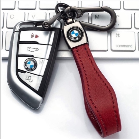 Genuine Leather key chain for BMW Unisex Genuine Leather For BMW Car Suit Keychain